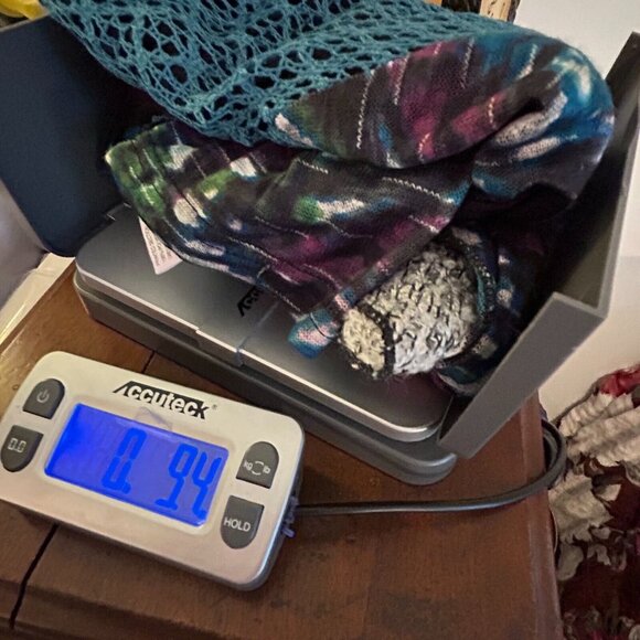 THis That Mixed Media Top 2XL Wool Blend Art Boho Abstract Patchwork Lace 17534 - Picture 9 of 9